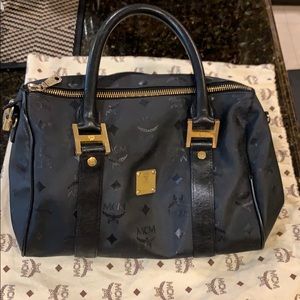 Black MCM small handle bag